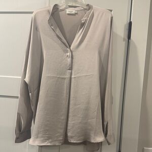 The Reset Elegant Taupe Blouse